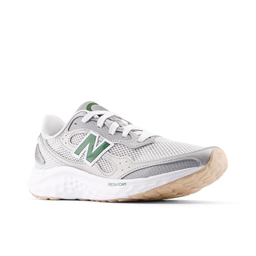 New Balance Men's Fresh Foam Arishi V4 Tiralux Running Shoe, Raincloud/Silver Metalic/Dark Alpine Green, 9.5 M