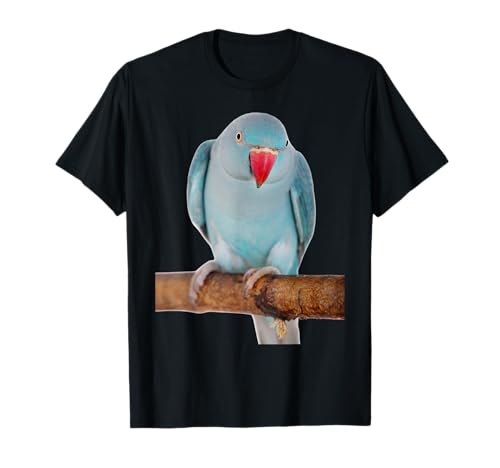 Blue indian Ringneck Parrot Bird humor for Parrot lovers T-Shirt