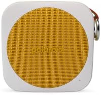 Polaroid 9080 P1 Music Player (Yellow) - Super Portable Wireless Bluetooth Speaker Rechargeable with IPX5 Waterproof and Dual Stereo Pairing