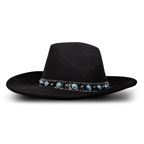 Image of Lucky Brand Womens Ranger Hat | Wide Brim | Felt | Rancher | Americana | Western Inspired | Classic | Fashion | Cowboy