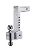 Fastway FLASH 42-00-2900 E Series Adjustable Aluminum Ball Mount with 10 Inch Drop, 2 Inch Shank, and Chrome Plated Balls