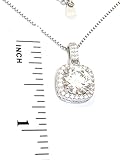 Luxury 2.2 carat Lab Created Square Brilliant Diamond Solitaire Pendant Necklace for women White GOLD Solid Sterling Silver 925 HANDMADE Floating Diamond Solitaire Necklace Bridal Jewelry gift for her