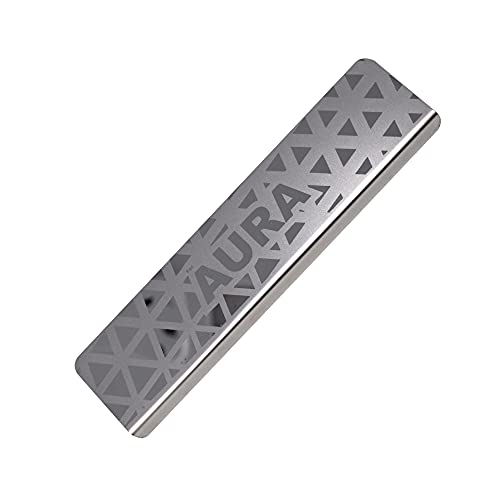 Image of GFX Car Door Sill Guard - Stainless Steel, Protects Painted Edges from Scuffs or Scratches Compatible with Aura Set of 4Pcs (After-Market) Model - 2020 Onwards