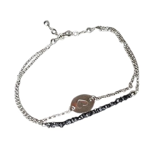 Bracelet diamant noir LKBEADS : le cadeau idéal avec fermoir argent ajustable