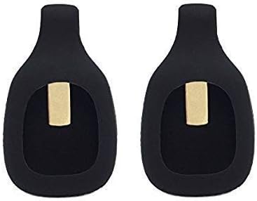2pcs Replacement Clip for Fitbit Zip Only (No Tracker) (Black&Black)