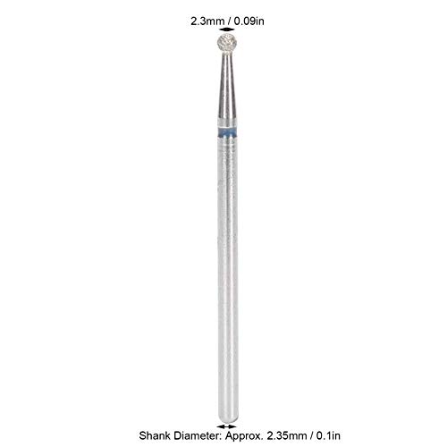 Puntas de taladro para uñas 50 piezas 2.3mm miniatura 6