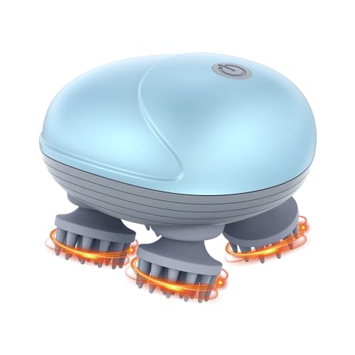 ORIA Electric Pet Massager for Dogs and Cats 3 Kneading Modes Blue