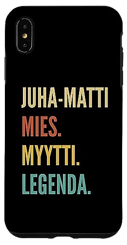 Image of iPhone XS Max Funny Finnish First Name Design - Juha-Matti Case
