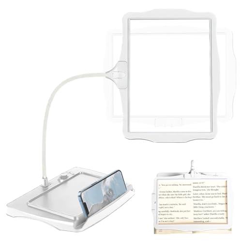 拡大鏡 ルーペ 読書用の拡大鏡 スタンドライトルーペ LEDライト付き スタンド付き USB充電式 大型虫眼鏡 調光 50 LED デスクランプ 角度調整可能 柔軟な取り外し可能 読書 裁縫 新聞 雑誌 地図 手芸 修理 工作、弱視、高齢者に適用 日本語説明書付き