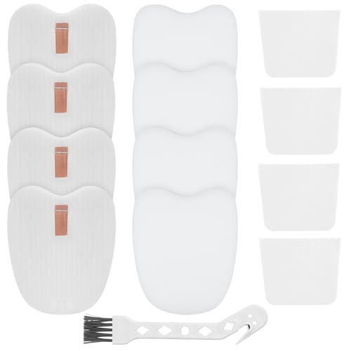 HV380 Filters for Shark Rocket DuoClean Vacuum HV380 HV380C HV380W HV381 HV381C HV382 HV384Q UV380 ZS360 ZS360C ZS361C ZS362, 4 Foam & Felt Filters 4 Post-Filters Replace Part # XPMFK320 & XPSTFH380