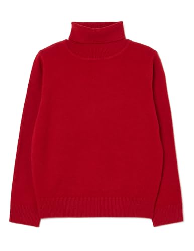 Jersey rojo de cuello alto OVS con acabados premium y punto resistente