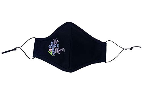 Pink Princess Easter Face Masks for Adults and Kids - Religious, Happy Bunny Rabbit - Made in USA