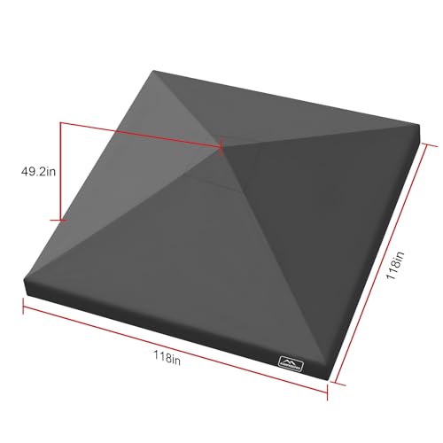 Image of Canopy Replacement Top Cover Roof for 10x10 Peak Straight Leg Canopy Tent