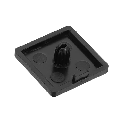 Image of uxcell 10Pcs Extruded End Cap Nylon, 25x25mm T-Slot Aluminum Profile 2525 European Standard End Cap Extrusion Plug for Trolley, Fish Tank Rack, Storage Rack, Black