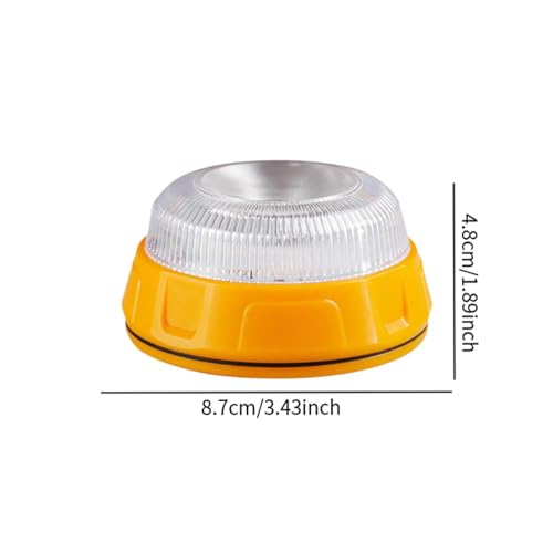 Luces estroboscópicas intermitentes Fityle luz de advertencia de tráfico LED impermeable bicolor 6