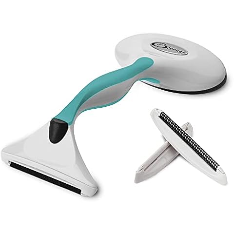 Gleener Battery-Free Fabric Shaver & Lint Brush | Ultimate Fuzz Remover Sweater Comb | Lint Remover and Depiller for Clothing & Furniture (Turquoise) Cover