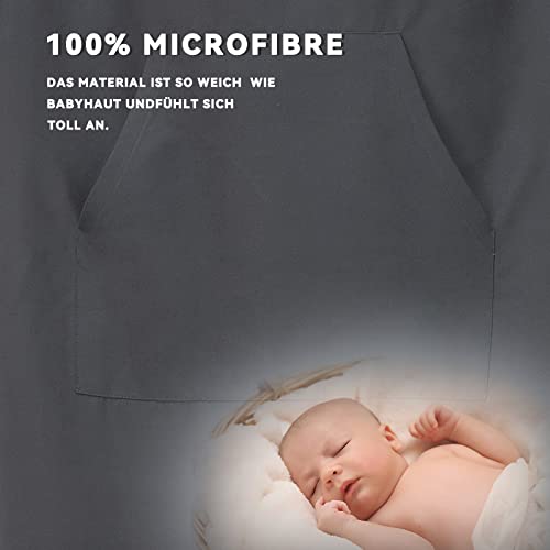 Surf poncho voor dames en heren, badponcho omtrekhulp voor volwassenen, microvezel, strandponcho met capuchon, sneldrogende badjas, douche-poncho voor surfen, zwemmen, kamperen, sport en zwemmen - Image 6
