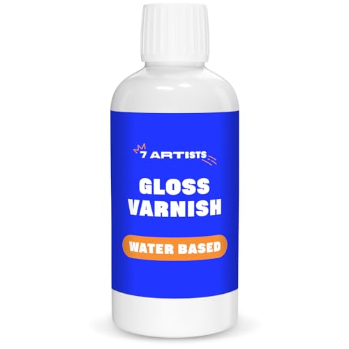 Acryllack Farblos 250 ml Glas Glänzend | Glanzlack | Glänzend Klarlack für Acrylfarben | Acryllack Farblos auf Wasserbasis | Überlack Acrylfarbe für Durchgetrocknete Aufmalungen