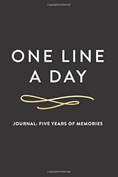 Paperback One Line A Day Journal: Five Years of Memories, 6x9 Diary, Dated and Lined Book