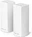 Linksys Velop Intelligent Mesh WiFi Router System: AC2200 Tri-Band, Network for Full-Speed Coverage, Computer Internet Wireless Router for Home (2-Pack) (Renewed)