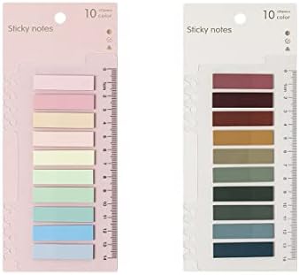 Qufiiry 2000 Pièces Marque Page Adhesif, 10 Styles Multicolore Marque Page Autocollant, Notes