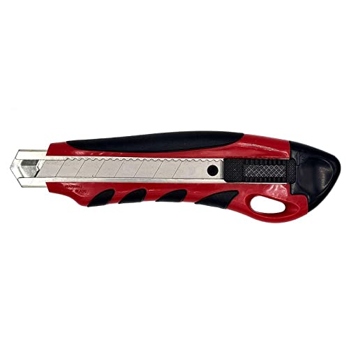 Profi Cuttermesser Universalmesser mit Softgriff und 18mm Abbrechklinge - 48er-Pack
