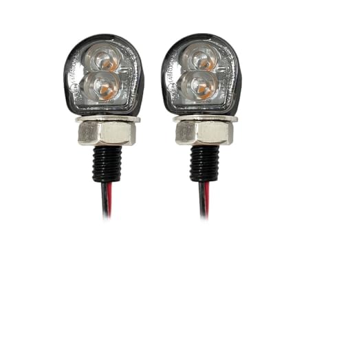Feux clignotants ambre 12V pour balades nocturnes en Bobber