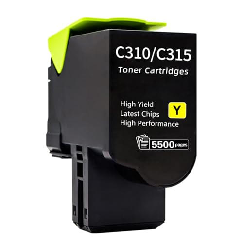 Toner jaune C310 C315 de remplacement, finies les pannes de toner Xerox
