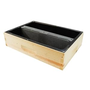 Mann Lake Honey Bee Top Feeder for Beehives, Leakproof Plastic Syrup Reservoir with Galvanized Safety Screen, Fits Standard 10-Frame Hives, Heavy-Duty Refillable Beekeeping Insert