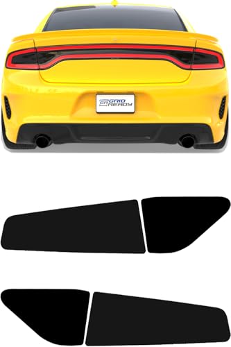 Compatible with 2015-2023 Dodge Charger Tail Light Tint Kit precut Dark Black...