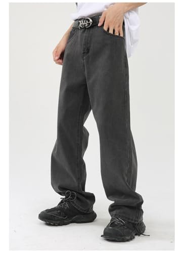 Men's Denim Jeans Loose Korean Style Slim Straight Leg Wide Leg Commuting Daily Casual Pants for Men 6