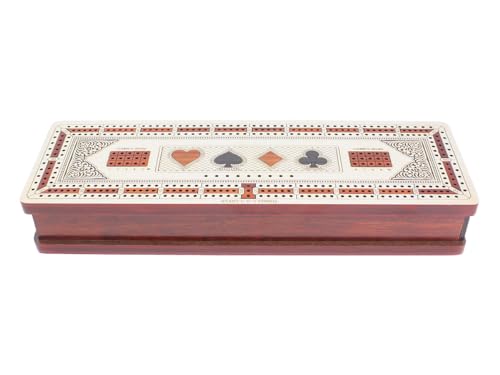 House of Cribbage - Tablero de Cribbage continuo 3 pistas en madera miniatura 2