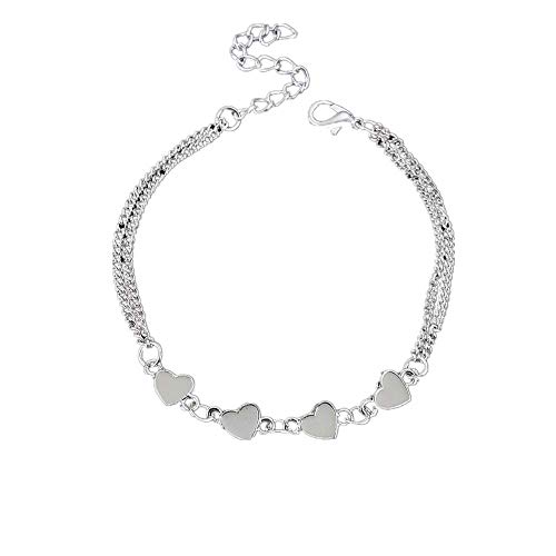 Preisvergleich Produktbild WUSIKY Schmuck Damen Mädchen Armbänder Elegante Neue Stil Nacht Leuchtende Schmuck Persönlichkeit Leuchtende Armband Geburtstage Hochzeitstag Geschenke für Damen Mom (Blau A)