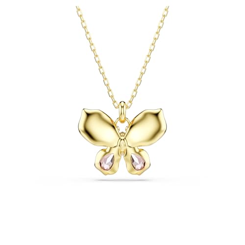 Swarovski Idyllia Pendant, Mixed cuts, Pavé, Butterfly, Multicolored, Mixed Metal Finish4