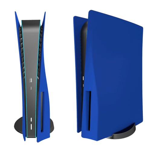 Image of Face Plate Cover Shell for PS5 Disc Edition Console Faceplates, Accessories Compatible with PlayStation 5 Protective Replacement Panels (Blue)