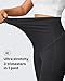 G4Free Fleece Lined Maternity Yoga Pants Over Bump Thermal Pregnancy Leggings with Pockets Comfy Stretch Workout Winter (Black,L,25