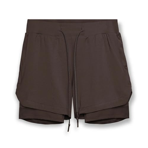 Short sport femme avec cordon de serrage et éponge douce pour le yoga