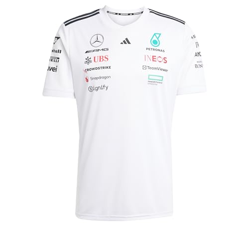 Image of adidas Mercedes - Amg Petronas Formula One Team Driver Jersey Black Men (Short Sleeve) Men's (Pack of 1)