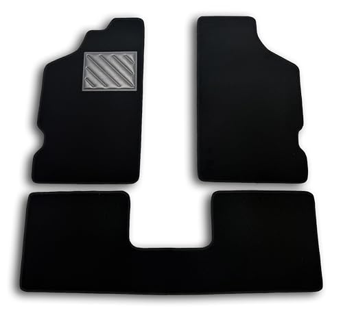 Alfombrillas para Peugeot 106 1991-2003 moqueta negra antideslizante con botones de anclaje