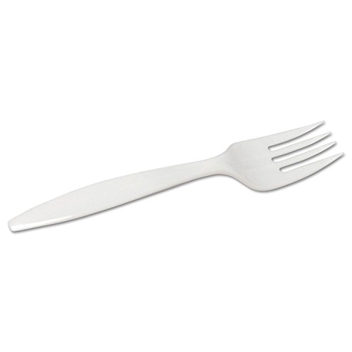Party Dixie Medium Weight Disposable Plastic Forks, 1000 count