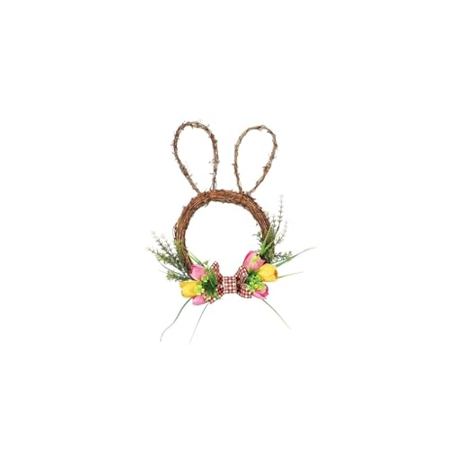 Couronne de fleurs de Noël pour porte lot de 2 décorations suspendues