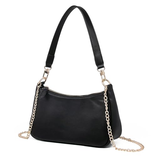 Image of YAMEIZE Trendy Small Shoulder Bags - Classic Crescent Bag with Removable Straps Tote Hobo Clutch Handbag for Women