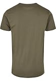 Build Your Brand Men Bb010-Basic Round Neck T-Shirt Olive M