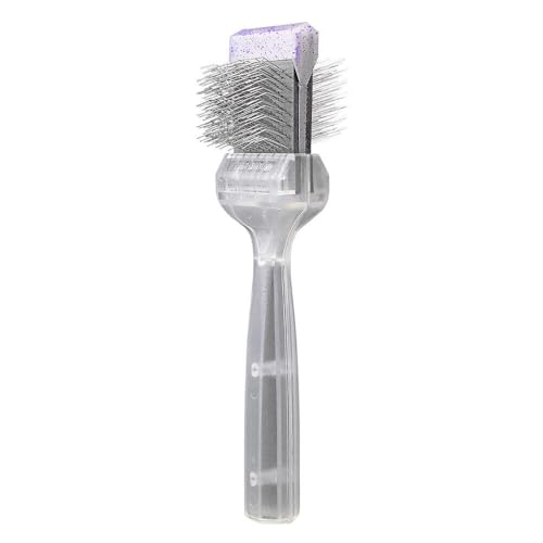 ActiVet Diamond (lila) Fellbürste 4,5 cm – entfernt Knoten & Filz bei dichtem Doppelfell – Profi-Hundebürste für kleine & mittlere Hunde und Katzen