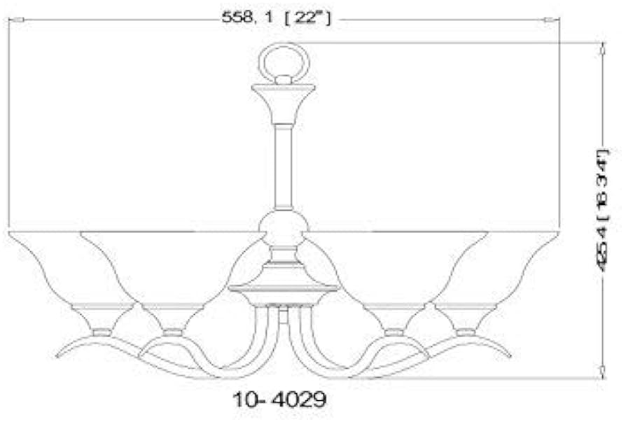 Hardware House H10-4029 Dover Chandelier, 22 Hardware House H10-4029 Dover Chandelier, 22