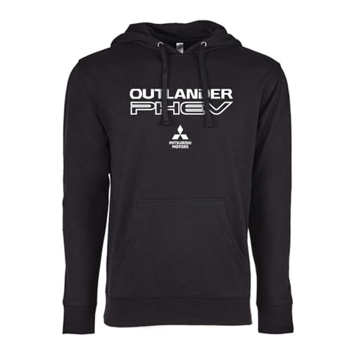 Sweat à capuche PHEV Mitsubishi Motors hoodie noir vêtement auto hybride