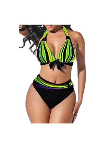 Bikini dentelle vert 5XL : le maillot grand maintien avec son dos tressé