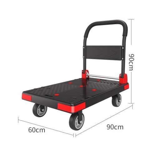 Carretilla plegable multiuso con ruedas silenciosas 5 pulg miniatura 2