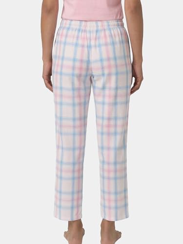 Image of Enamor Mid Rise Full Length Adjustable Drawstring Hangout Pant for Women - Relaxed Fit, Combed Cotton - E4A5