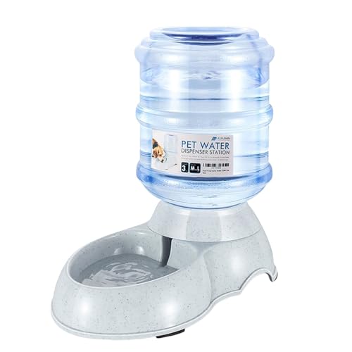 Flexzion Gravity Pet Water Dispenser Drinking Station for Dogs Cats (3 Gallon) Automatic Replenish Waterer for Small Large Breed Dog Cat,Feeding Watering Fountain...